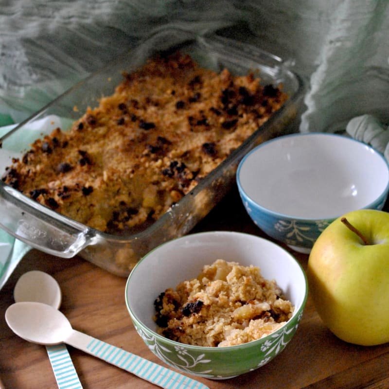 Crumble veg apple