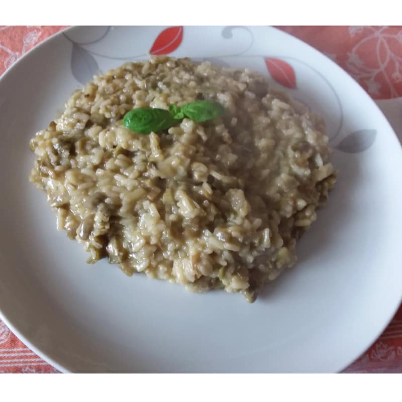 Risotto con alcachofas