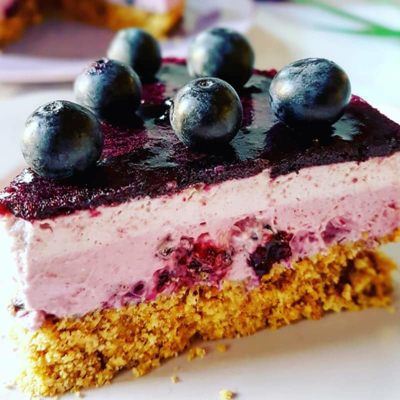 Blueberry cheesecake