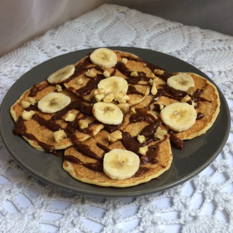 Healthy oatmeal pancakes