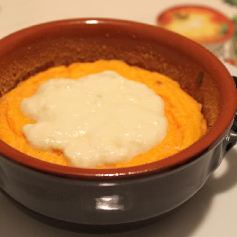 Soufflé di zucca e fontina