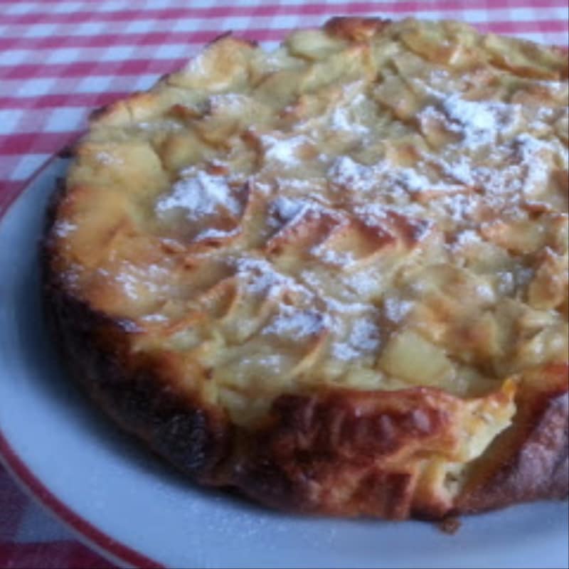 Tarta de manzana sin grasa