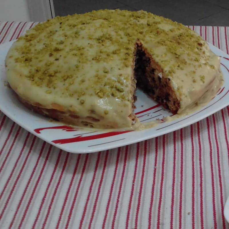 Torta Stracciatella Senza Burro Con Crema Al Pistacchio...