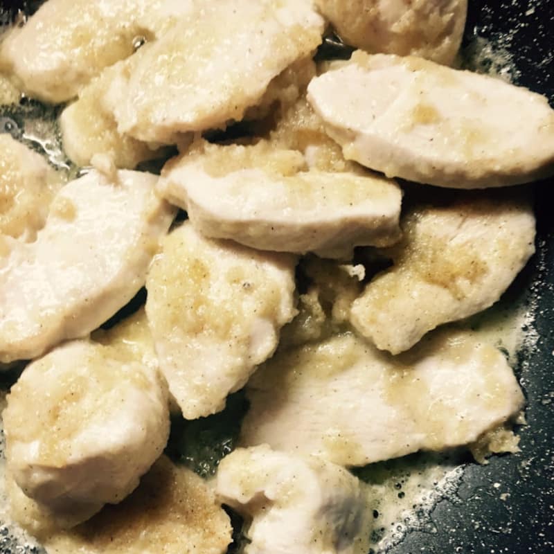 SCALOPPINE WITH LAMINATED AND LARGE GRASS