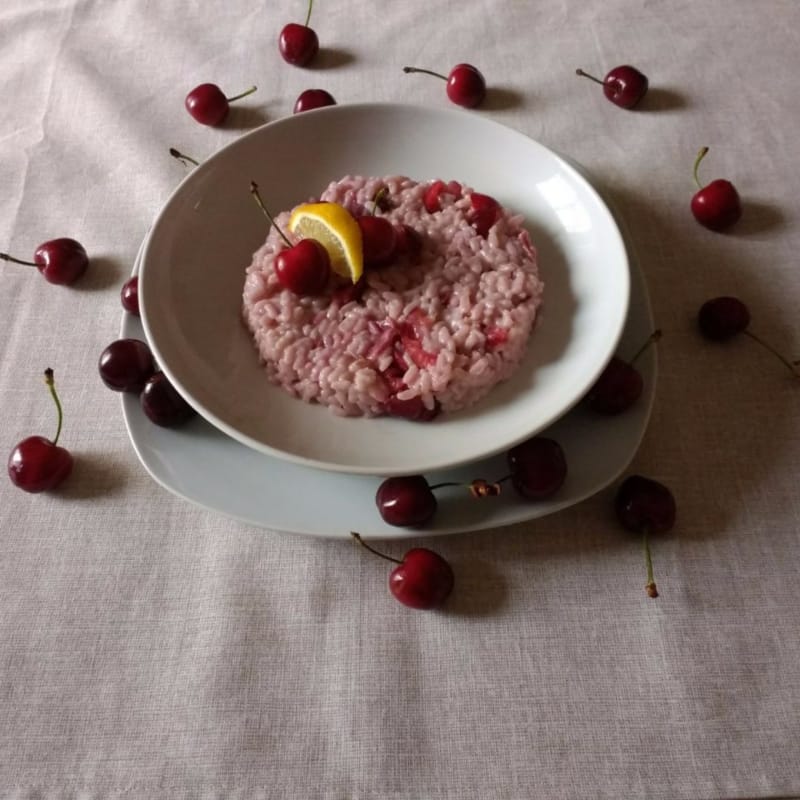 Risotto con las cerezas