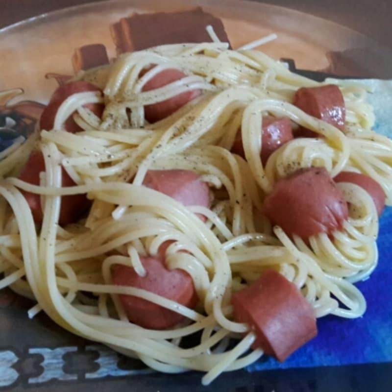 Spaghetti di wurstel