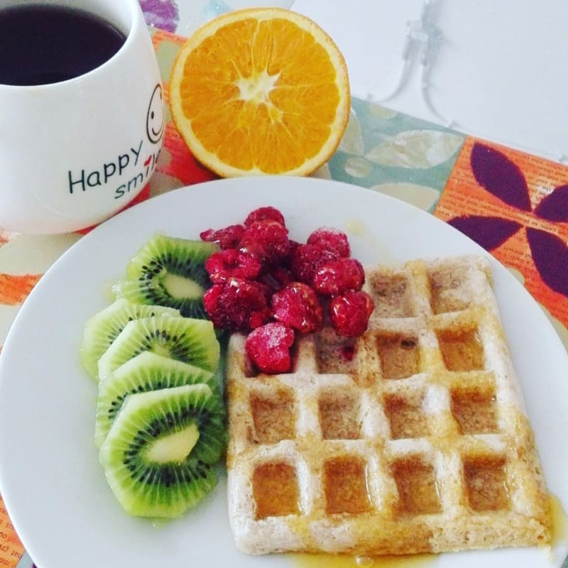 Waffles Veganos de avena