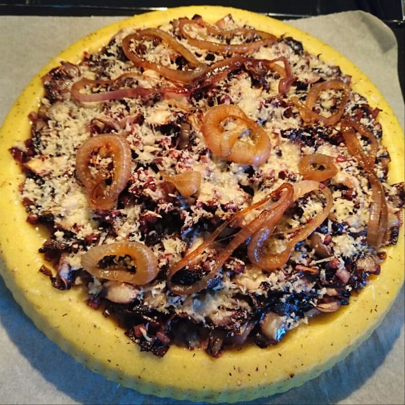 Polenta tart