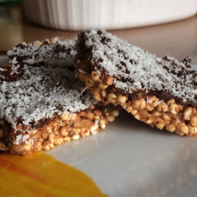 Blended rice energy bars