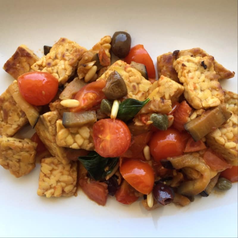 Tempeh alla mediterranea