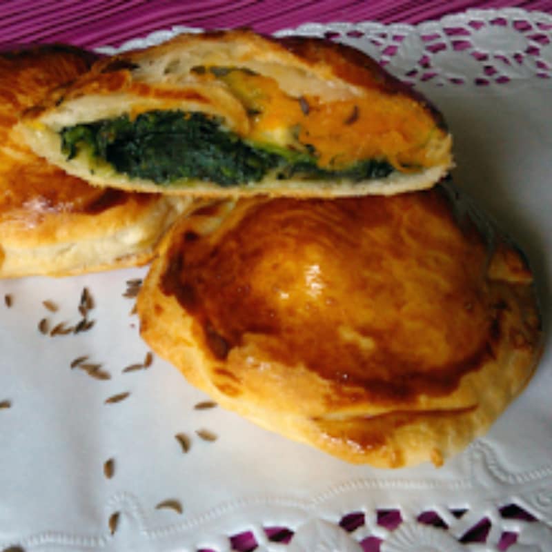 espinacas y calabaza Sfogliette