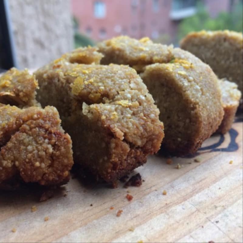 Pan de quinoa al ajo sin gluten