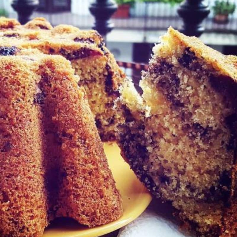 Torta con las cerezas