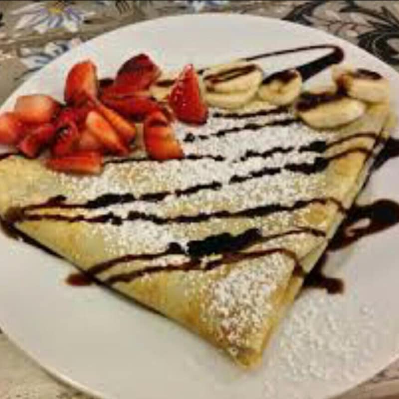 Banana protein crepe