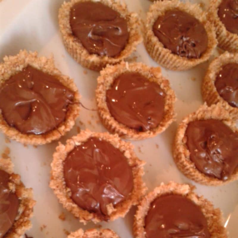 Mini pastel de queso con Nutella