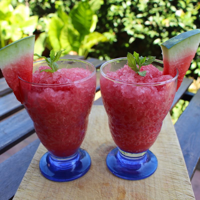 Granita all'anguria fatta in casa