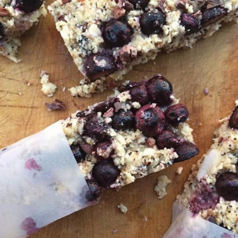 Raw cranberry coconut sticks