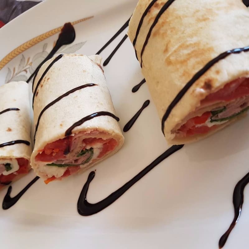 Piada roll arcobaleno