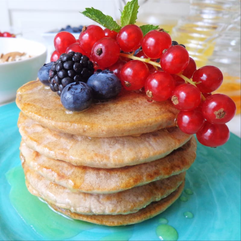 Full pancakes with chestnut flour