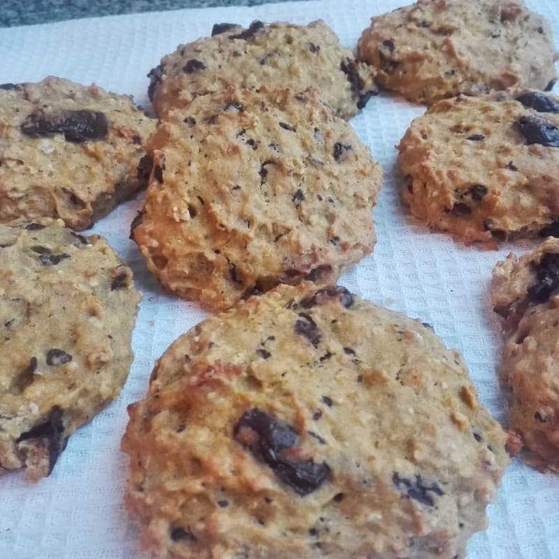 Galletas de zapallo y chocolate amargo