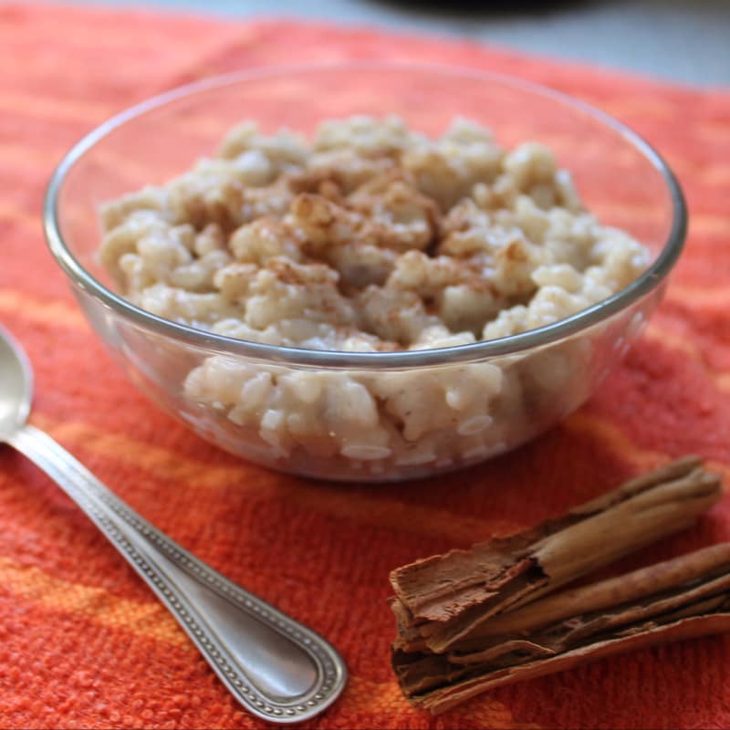 Rice with soy milk