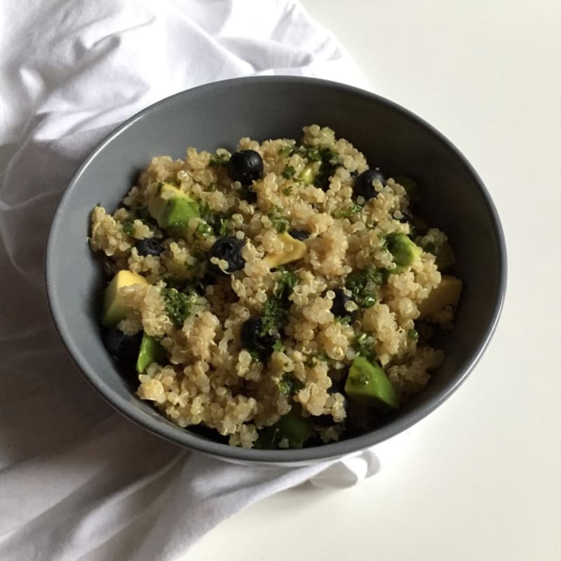 Quinoa and blueberry salad