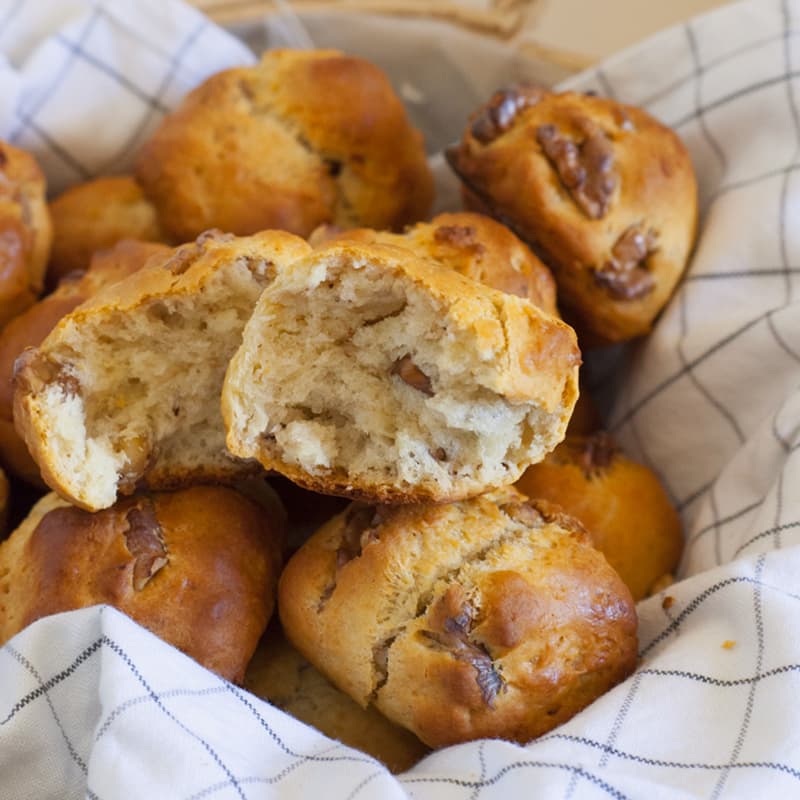 En Panini frutos secos sin levadura