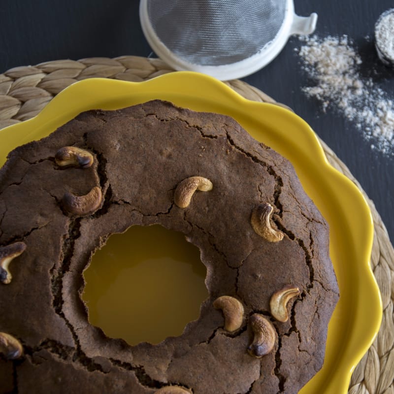 vegetariana ciambellone con anacardos