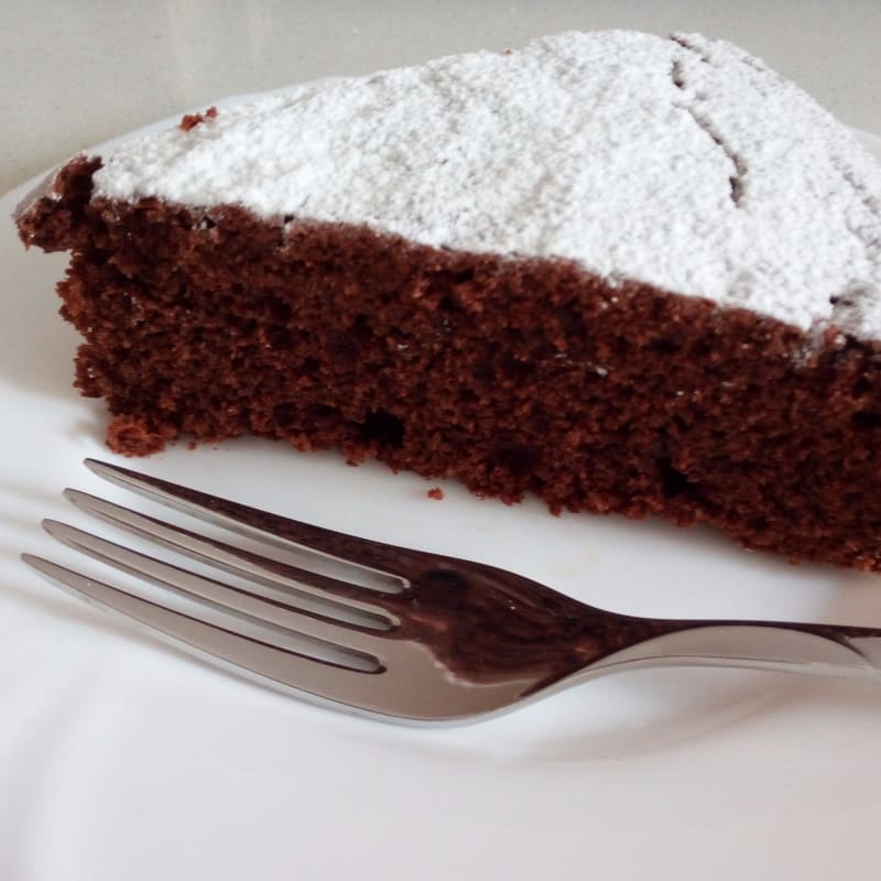 Torta al cioccolato fondente