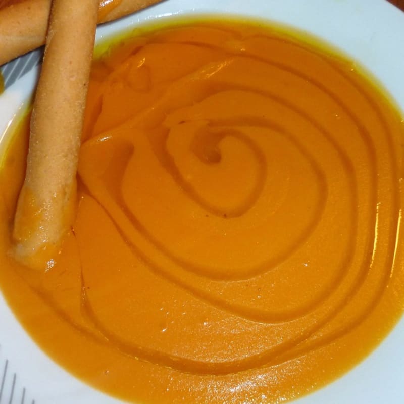 Crema de calabaza jengibre