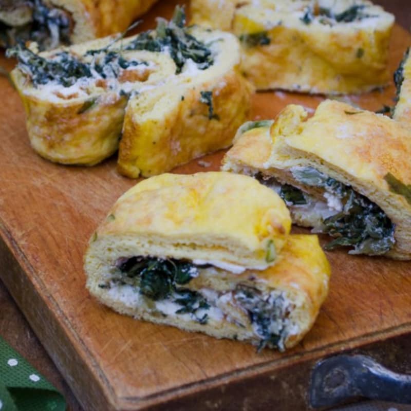 Rotolo di frittata al forno