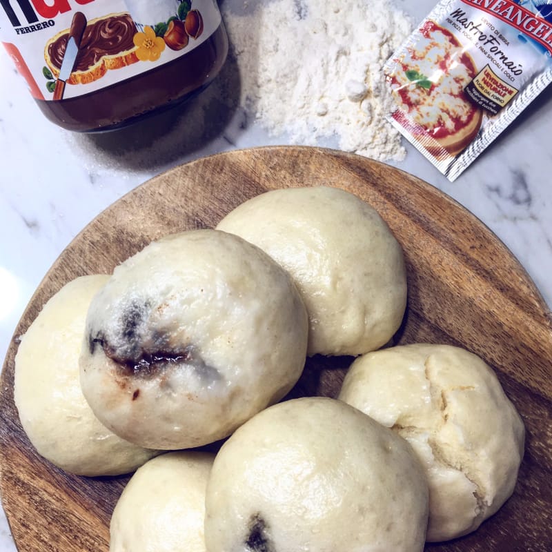 Bao Panini al vapore con Nutella