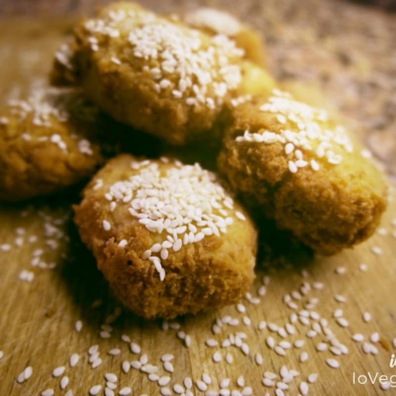 Falafel de garbanzos y semillas de sésamo