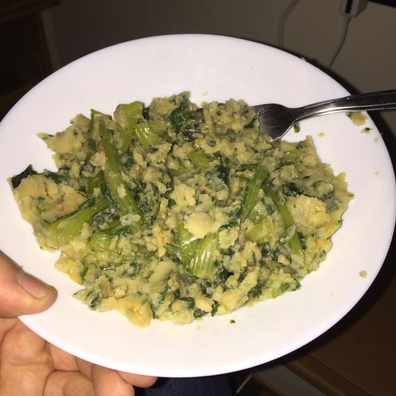 Broad beans and chicory