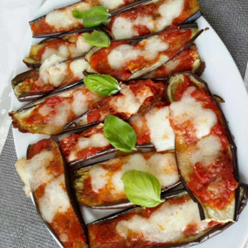 Eggplant pizzas
