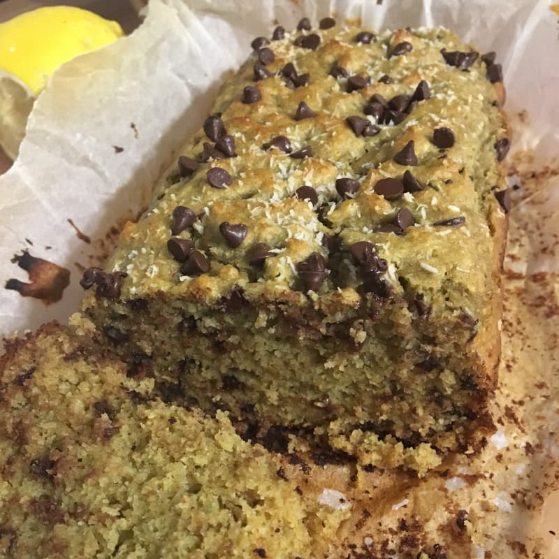 Plumcake de coco y aguacate