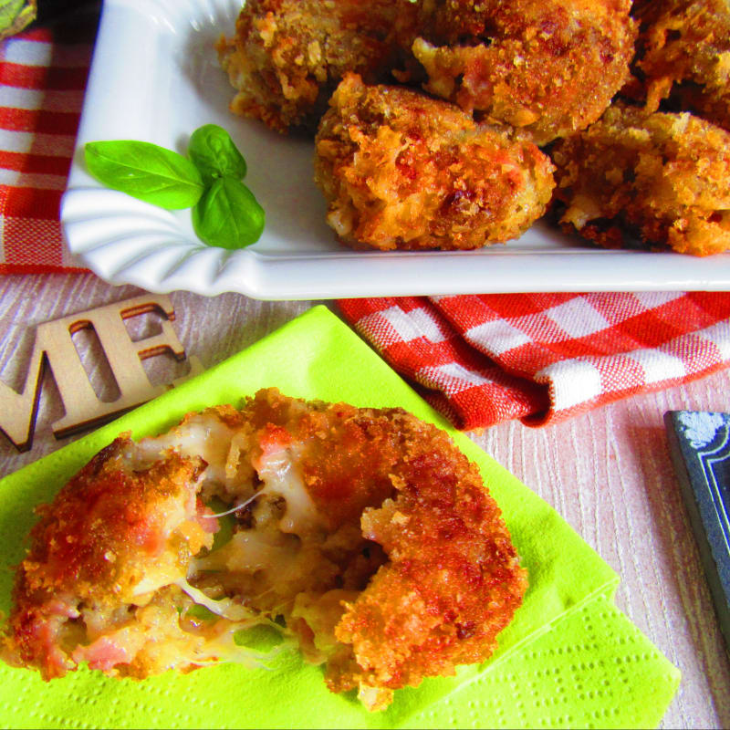 Polpette Di Melanzane Con Prosciutto E Fontina