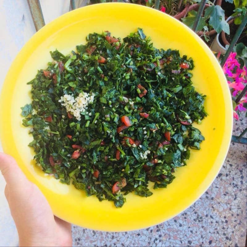 El tabbouleh real a los libaneses