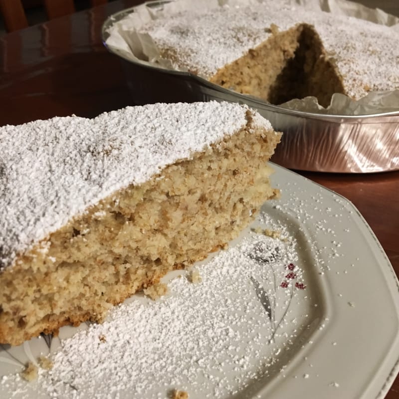 Tarta de manzana entera suave con yogur