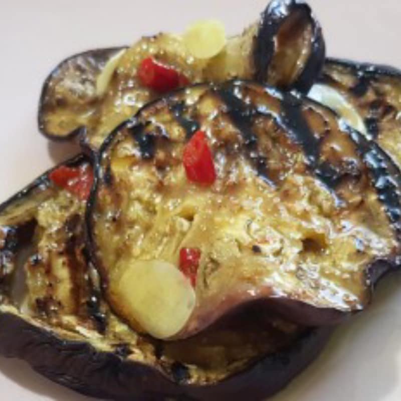 Spicy aubergines