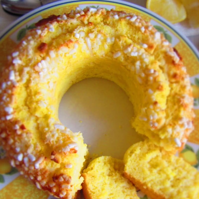 Ciambella Al Limone E Cioccolato Bianco (senza burro)