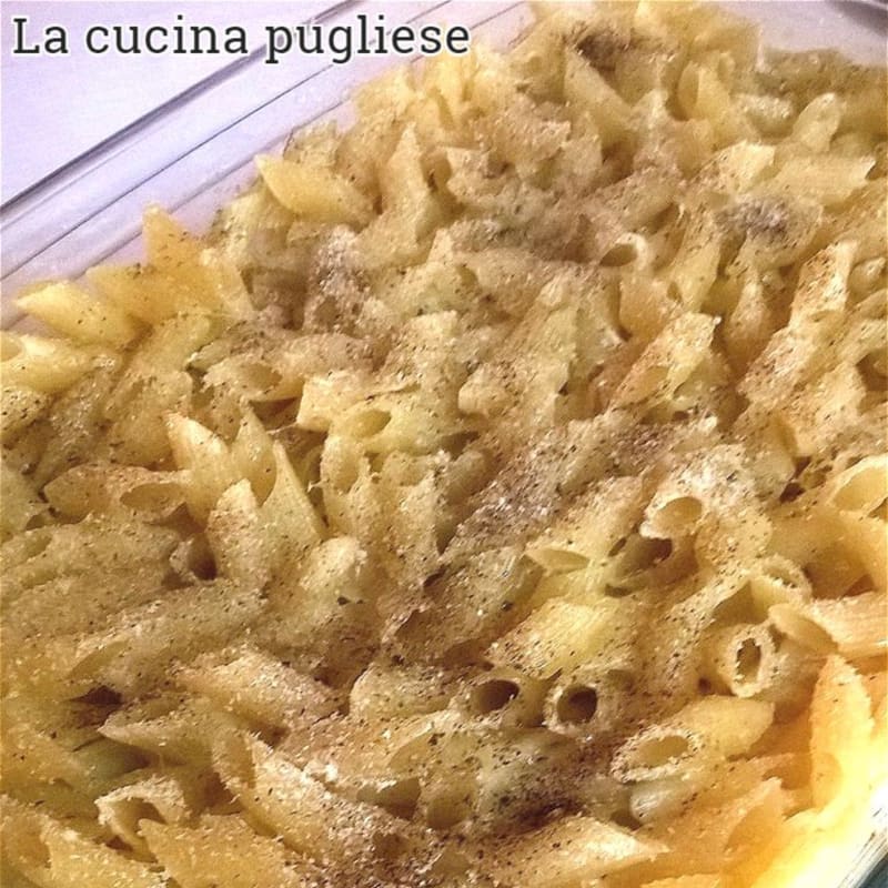 Pasta al horno con 4 quesos