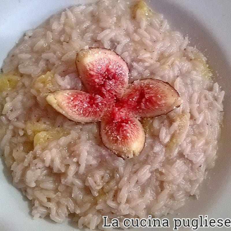 Risotto de higo y gorgonzola