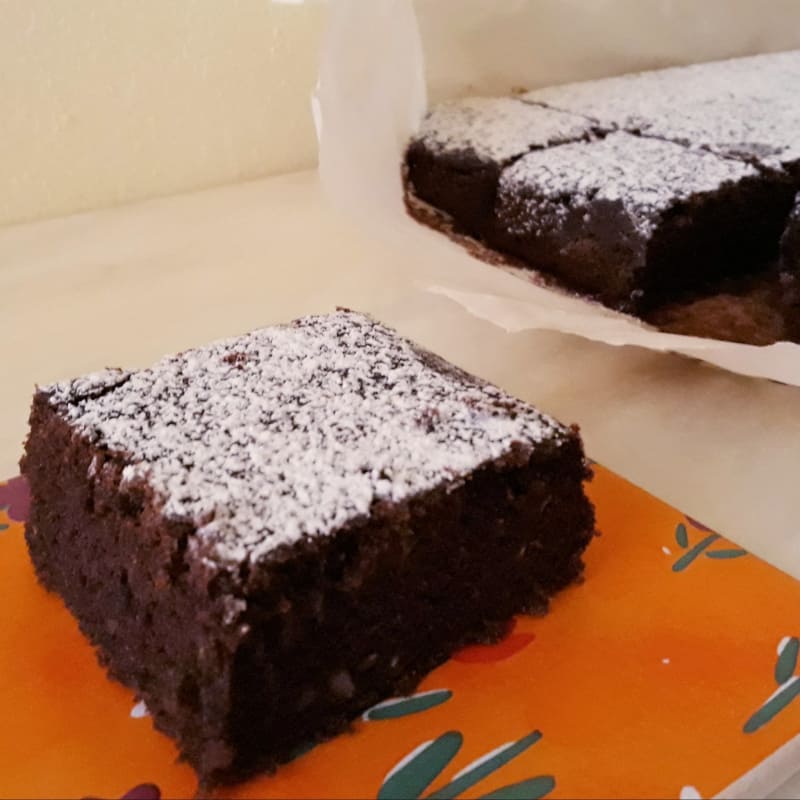 Zucchini y pastel de cacao