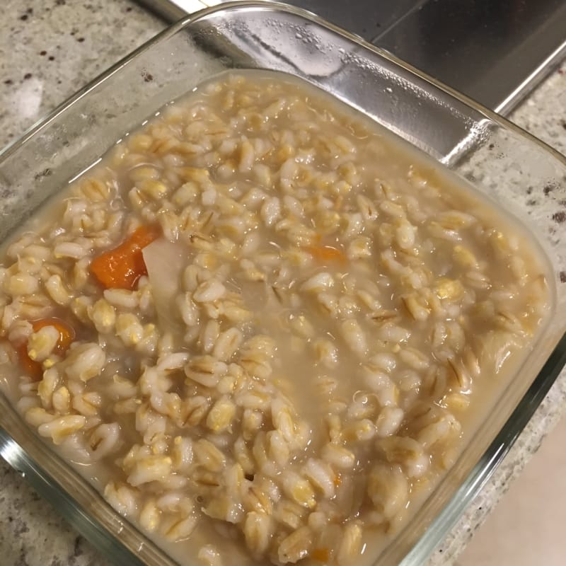 Rustic barley soup