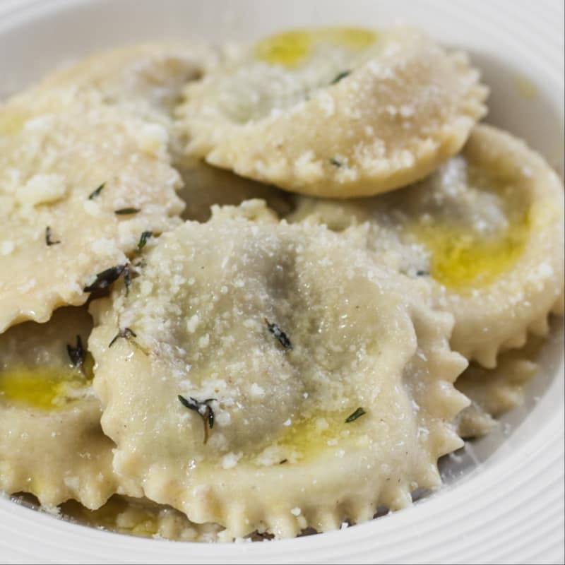 Mushroom ravioli!