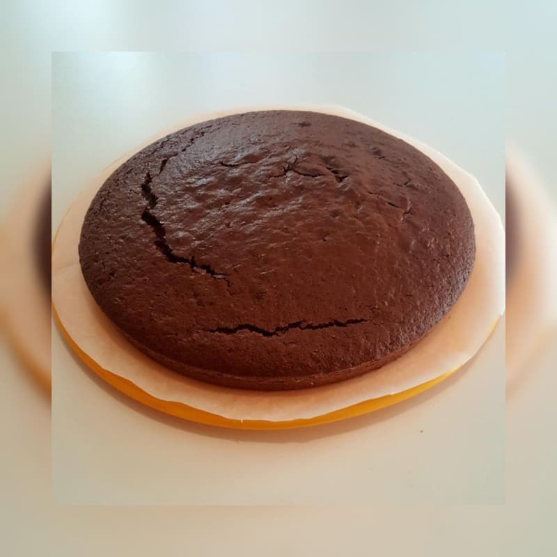 Torta al cioccolato al contrario