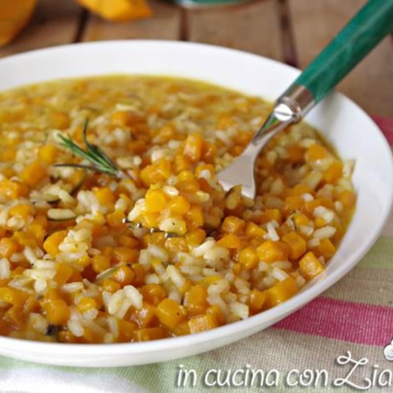 Light pumpkin risotto