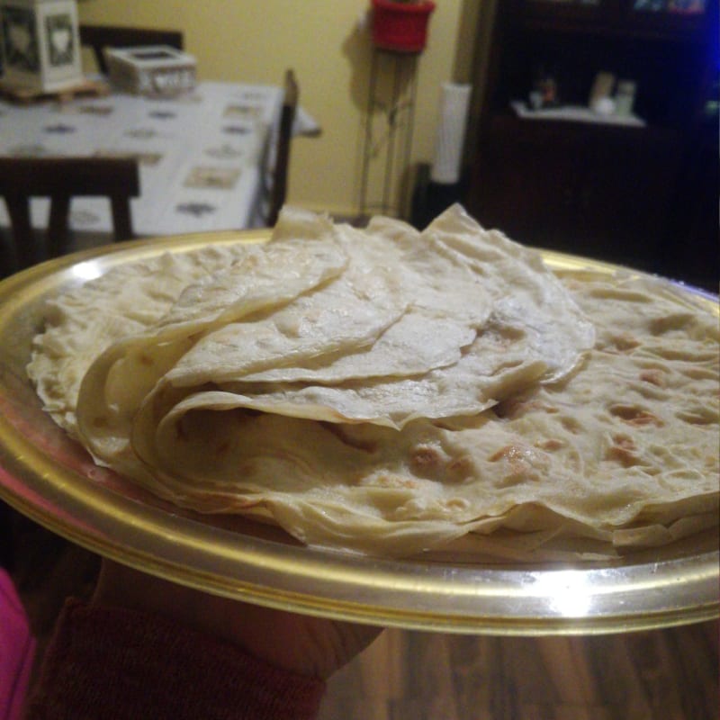 Water-based crepes with type 2 flour.