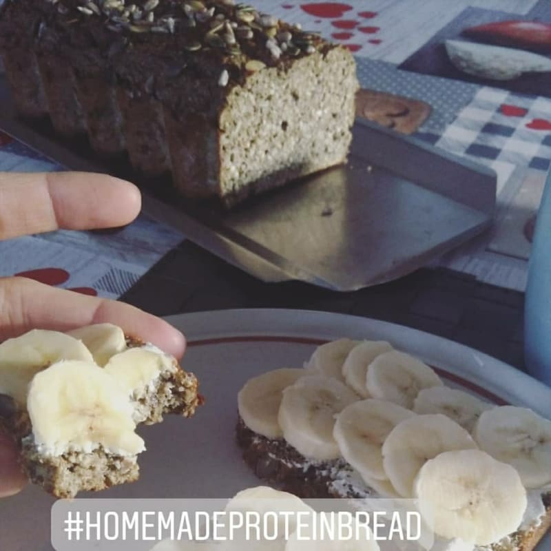 Pan de proteínas casero